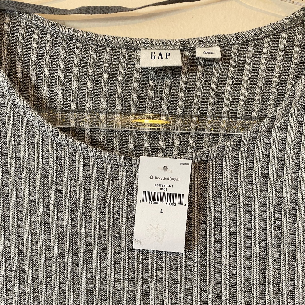 NWT Gap Short Sleeve Gray Dress - Picture 10 of 11